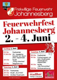 Plakat Feuerwehrfest Johannesberg 2023_
